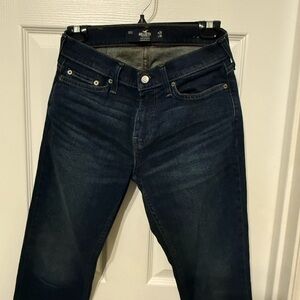 Hollister Men's Deep Indigo Relaxed Jeans